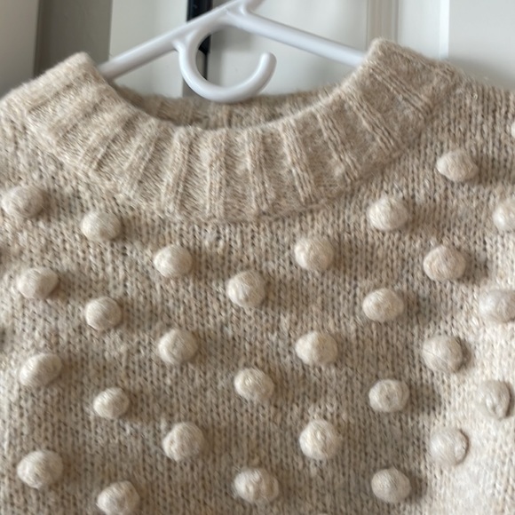 Madewell cream bobble mockneck sweater - Picture 4 of 6